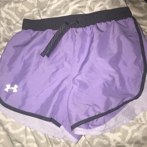Girls under armor purple shorts NEVER WORN